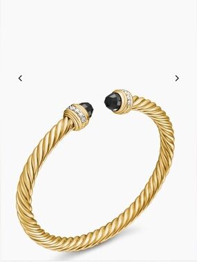 DAVID YURMAN CLASSIC CABLESPIRA® BRACELET 18K Yellow Gold with Diamonds